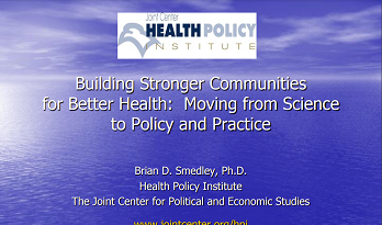 Building Stronger Communities for Better Health