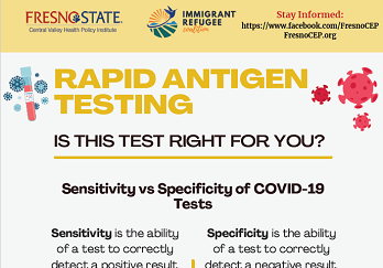 Preview of the Rapid Antigen Testing flyer available via the link.