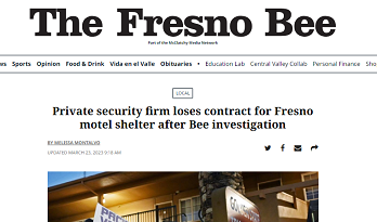 Private security firm loses contract for Fresno motel shelter after Bee investigation