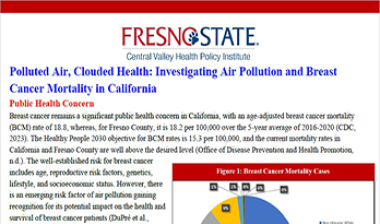 Investigating Air Pollution and Breast Cancer Mortality in California
