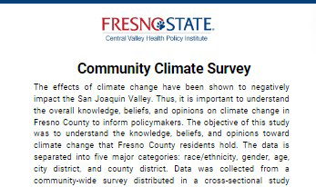 Climate Community Survey