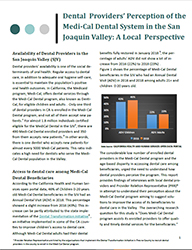 Dental Provider Perceptions of Medi-Cal