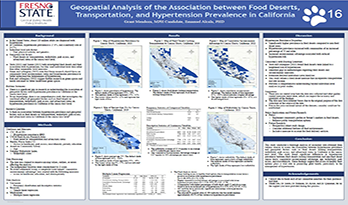 Geospatial Analysis of the Association between Food Deserts, Transportation, and Hypertension Prevalence in California