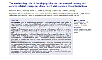 The moderating role of housing quality on concentrated poverty and asthma-related emergency department visits among Hispanics/Latinos