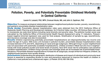 Pollution, Poverty, and Potentially Preventable Childhood Morbidity in Central California