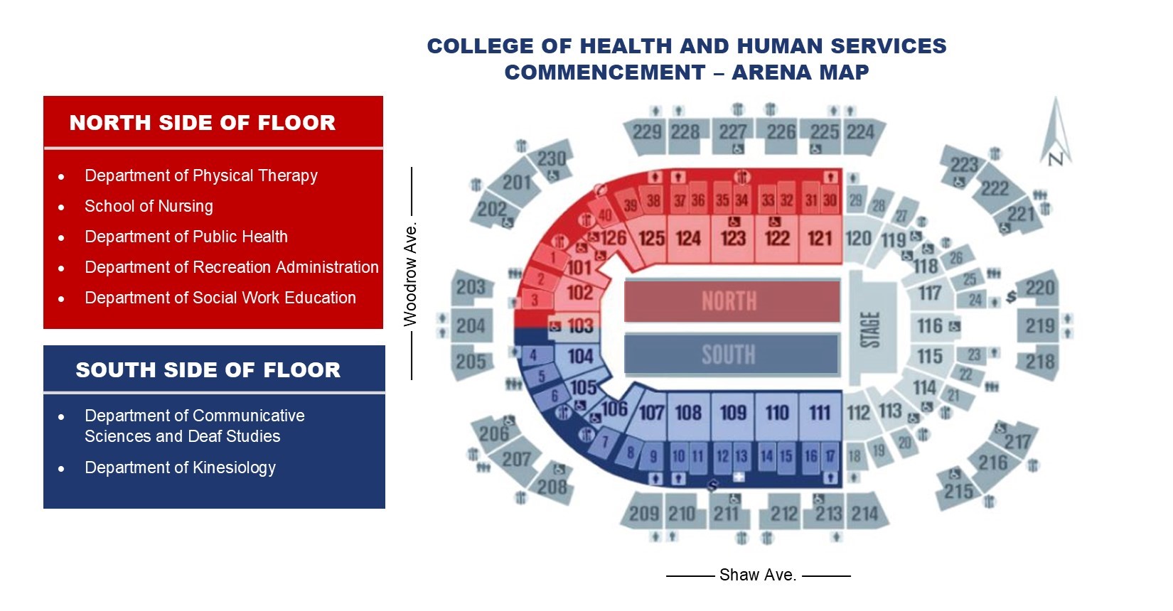 Commencement Seating Map