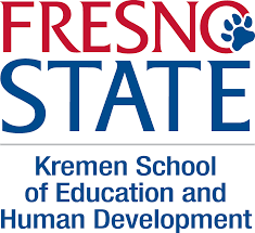 Fresno State logo that reads: Fresno State Kremen School of Education and Human Development